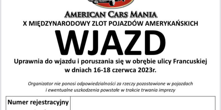 American Cars Mania- zamknięcie ulicy Francuskiej